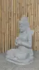 Product image 7 of the product “Seated Dewi Sri, position chakra turning the wheel, 79,5 cm high riverstone grey, modell with sativa ”